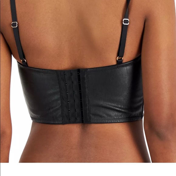 INC International Intimates Faux Leather Bustier - Picture 3 of 4